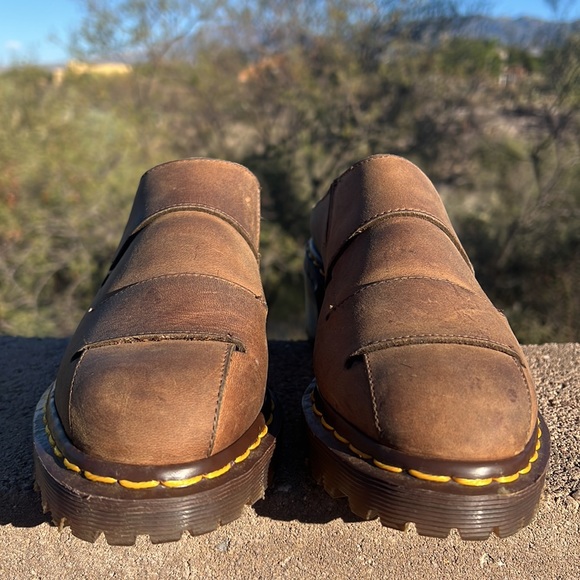 🏴󠁧󠁢󠁥󠁮󠁧󠁿 Dr. Martens MIE Clogs Chunky Platform Block Heel 90’s Mules UK 6 - Picture 5 of 16